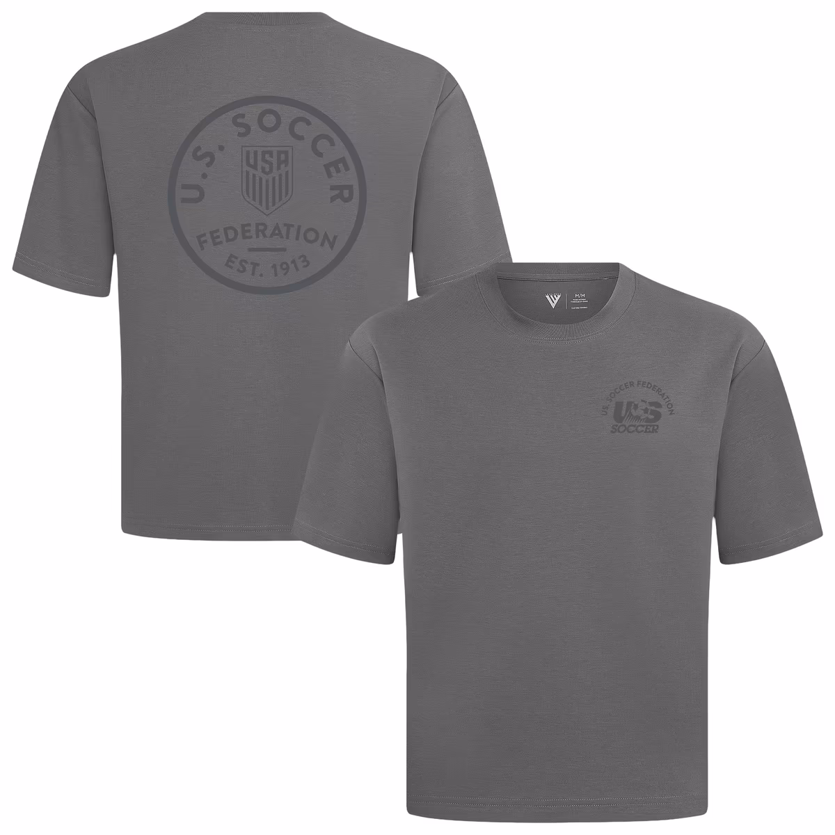Men's Levelwear Gray USMNT Luxe Signature Knit Transit T-Shirt 1 Men's Levelwear Gray USMNT Luxe Signature Knit Transit T-Shirt