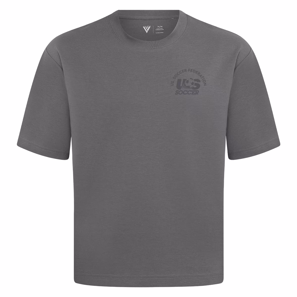 Men's Levelwear Gray USMNT Luxe Signature Knit Transit T-Shirt 2 Men's Levelwear Gray USMNT Luxe Signature Knit Transit T-Shirt