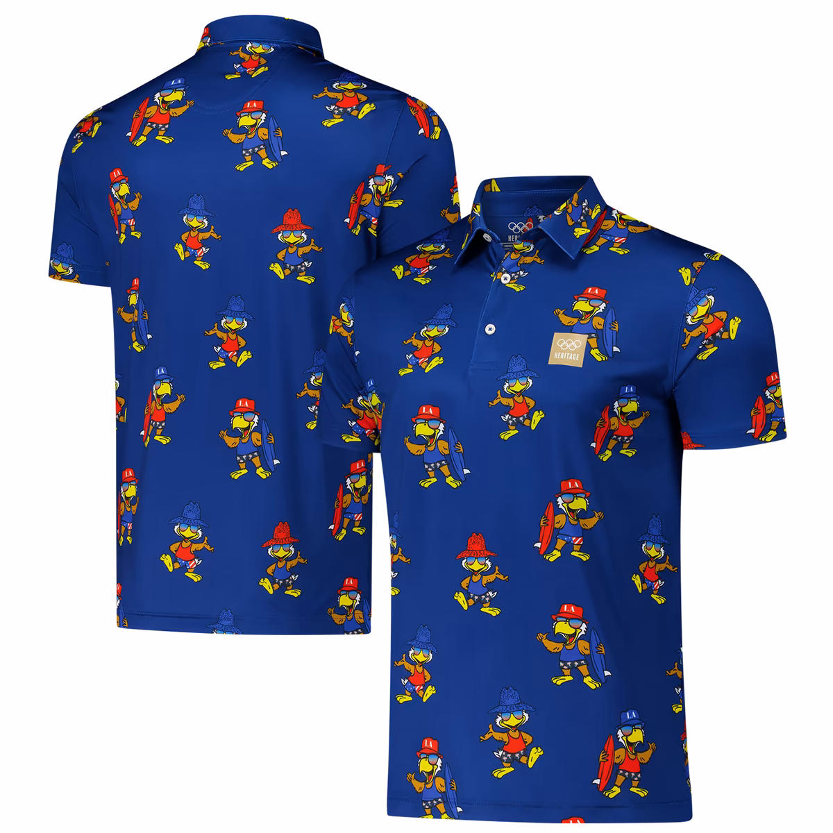 Men's Chubbies Navy The Heritage Collection Los Angeles 1984 Olympic Games The Eagle Has Landed Polo 1 Men's Chubbies Navy The Heritage Collection Los Angeles 1984 Olympic Games The Eagle Has Landed Polo