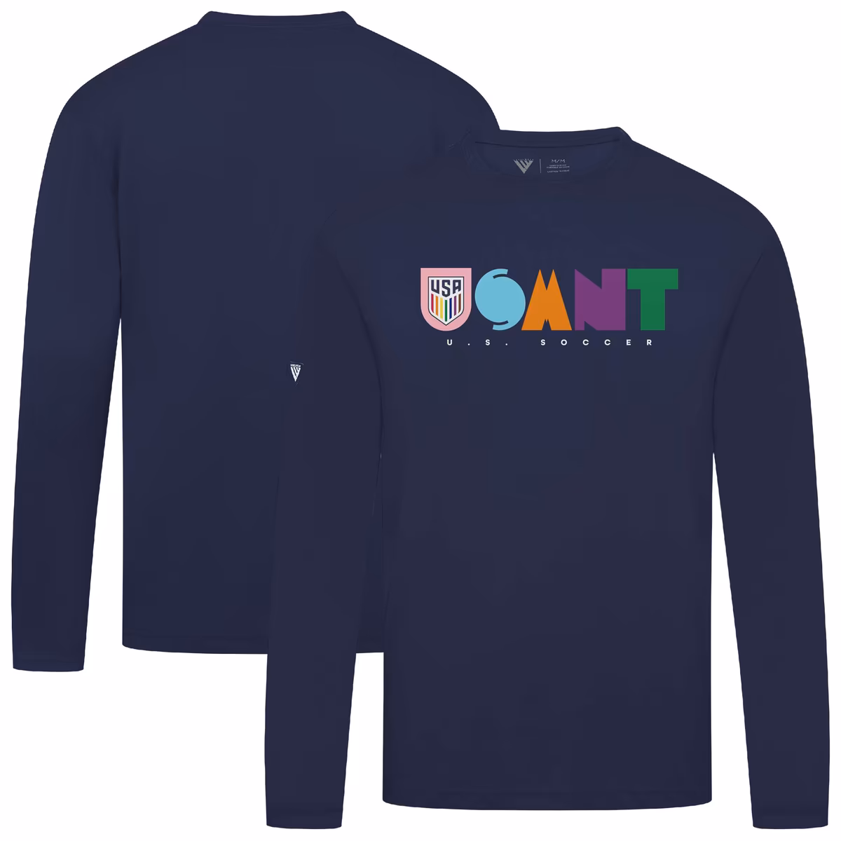 Men's Levelwear Navy USMNT Anthem Long Sleeve T-Shirt 8 Men's Levelwear Navy USMNT Anthem Long Sleeve T-Shirt