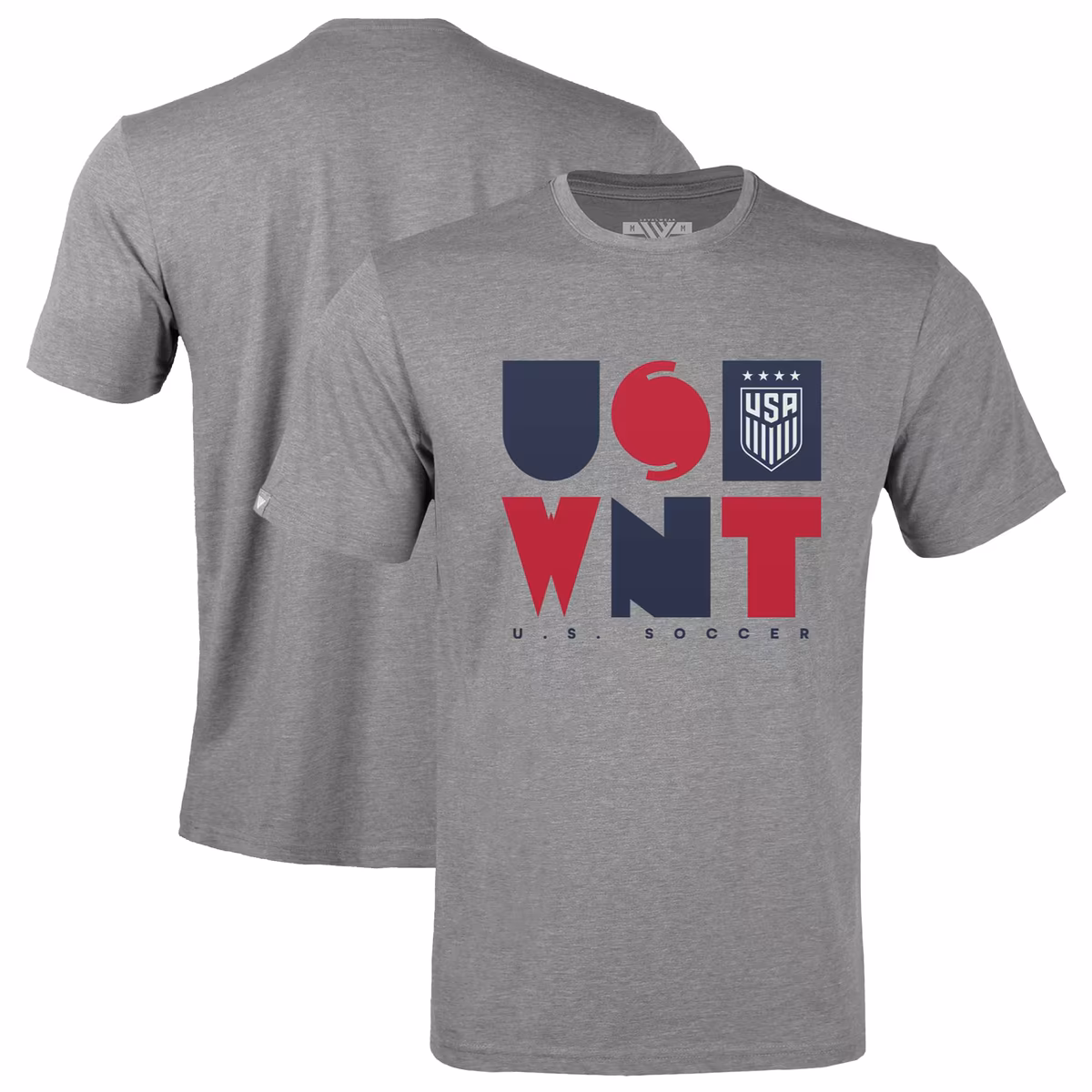 Men's Levelwear Gray USWNT Richmond Full On T-Shirt 1 Men's Levelwear Gray USWNT Richmond Full On T-Shirt