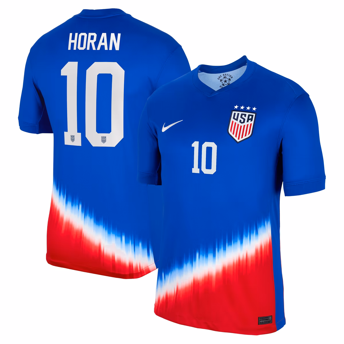 Men's Nike Lindsey Horan Royal USWNT 2024 Away Stadium Replica Player Jersey 15 Men's Nike Lindsey Horan Royal USWNT 2024 Away Stadium Replica Player Jersey