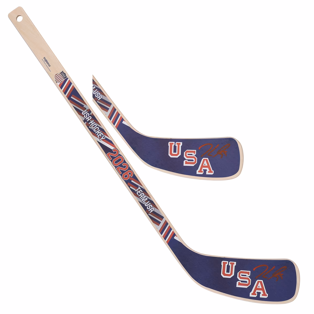Brock Nelson Team USA Autographed 2026 Winter Olympics Mini Wood Stick with "26 Gold Medal" Inscription 2 Brock Nelson Team USA Autographed 2026 Winter Olympics Mini Wood Stick with "26 Gold Medal" Inscription