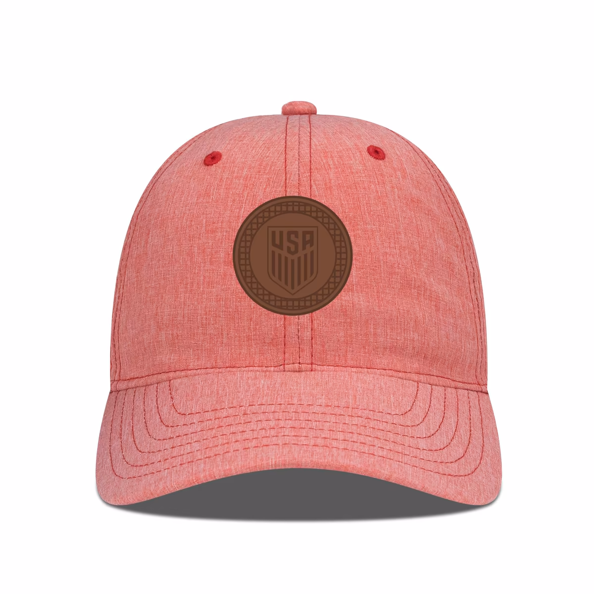 Men's Levelwear Heather Red USMNT Idol Periscope Adjustable Hat 2 Men's Levelwear Heather Red USMNT Idol Periscope Adjustable Hat