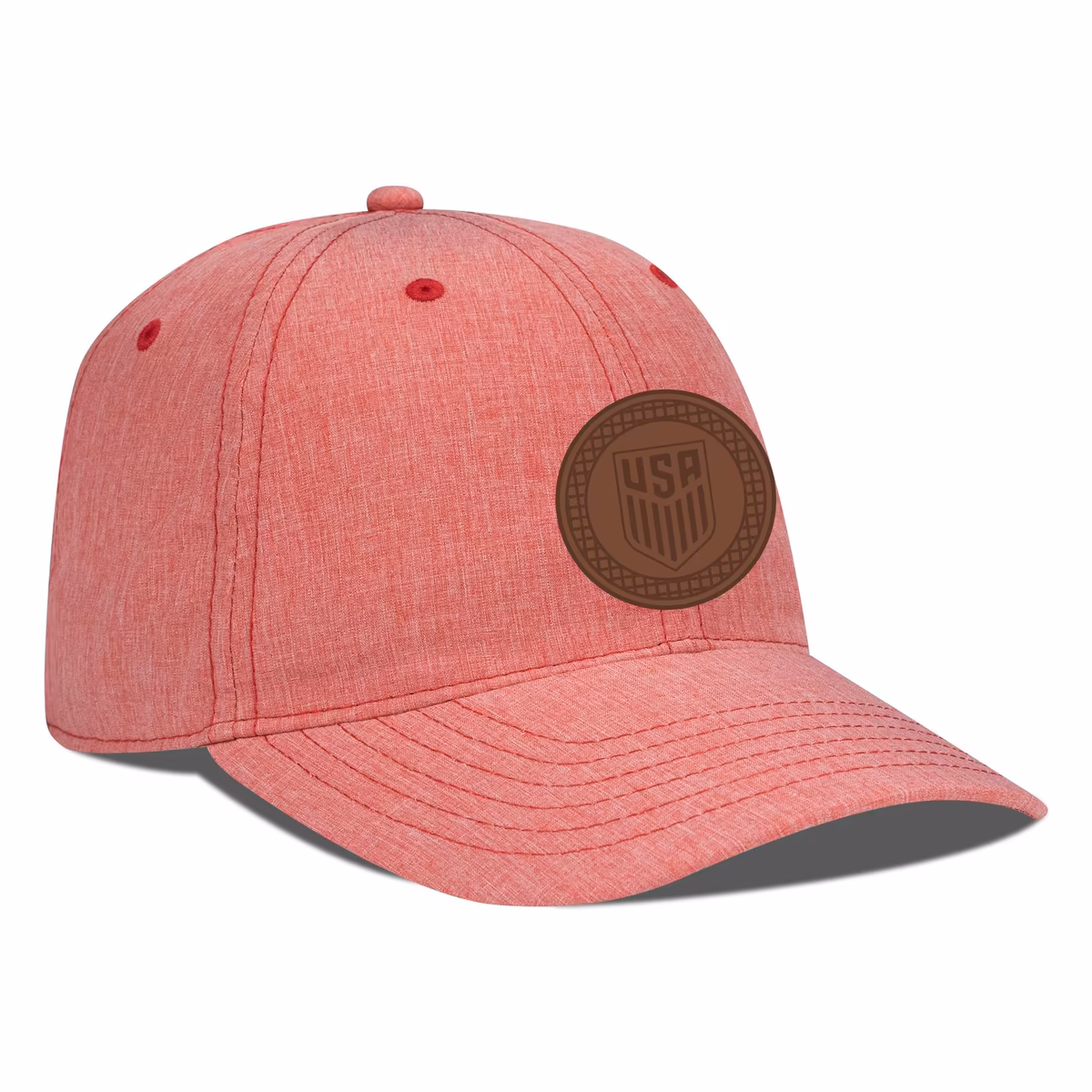 Men's Levelwear Heather Red USMNT Idol Periscope Adjustable Hat 3 Men's Levelwear Heather Red USMNT Idol Periscope Adjustable Hat
