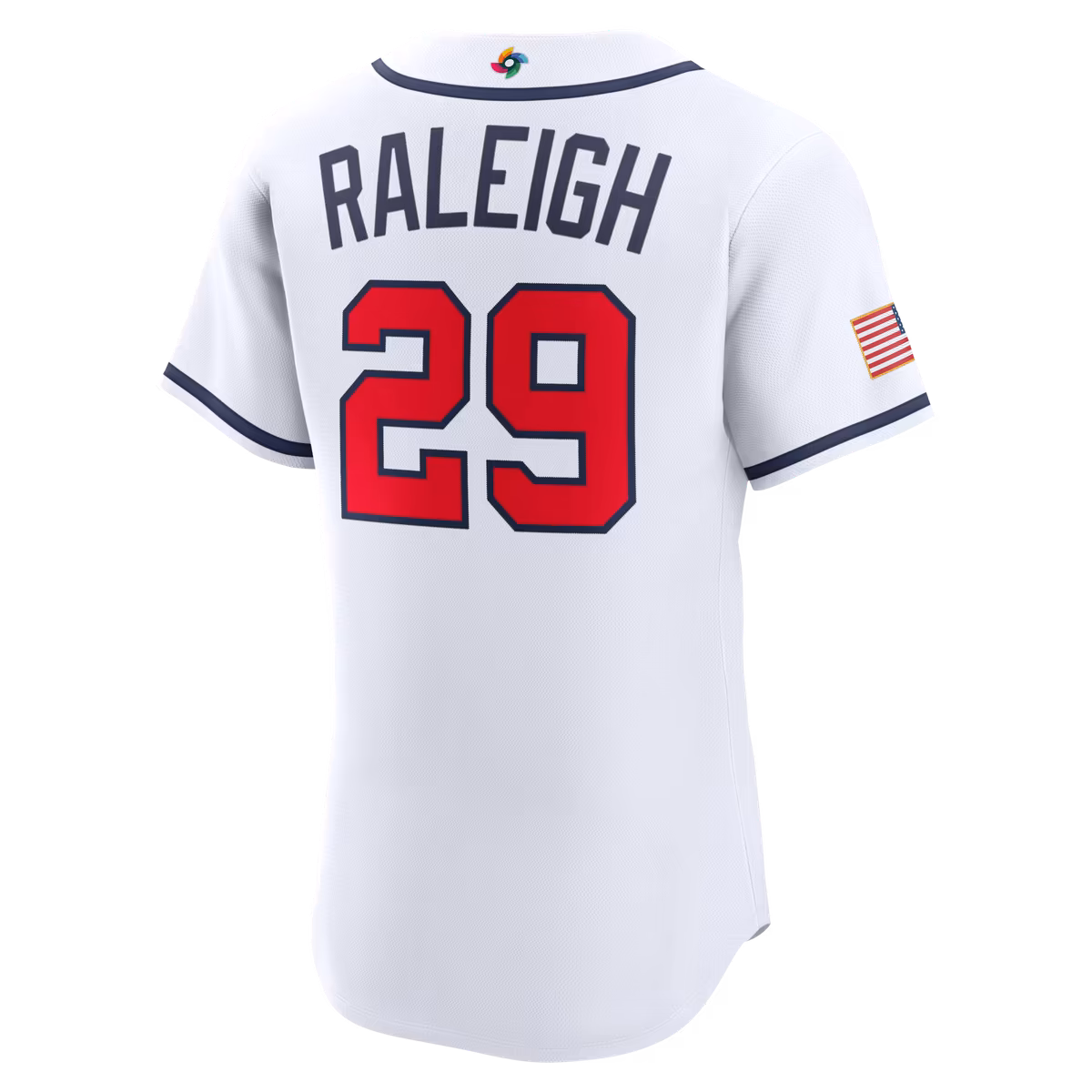Men's Nike Cal Raleigh White USA Baseball 2026 World Baseball Classic Home Authentic Jersey 3 Men's Nike Cal Raleigh White USA Baseball 2026 World Baseball Classic Home Authentic Jersey