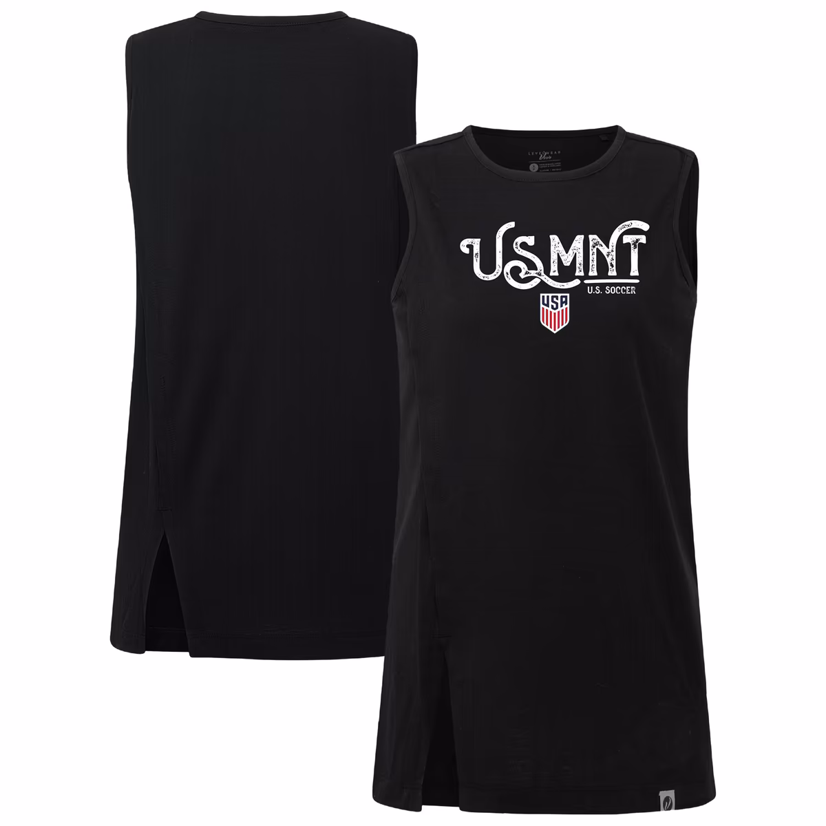 Women's Levelwear Black USMNT Influx Inked Tank Top 6 Women's Levelwear Black USMNT Influx Inked Tank Top