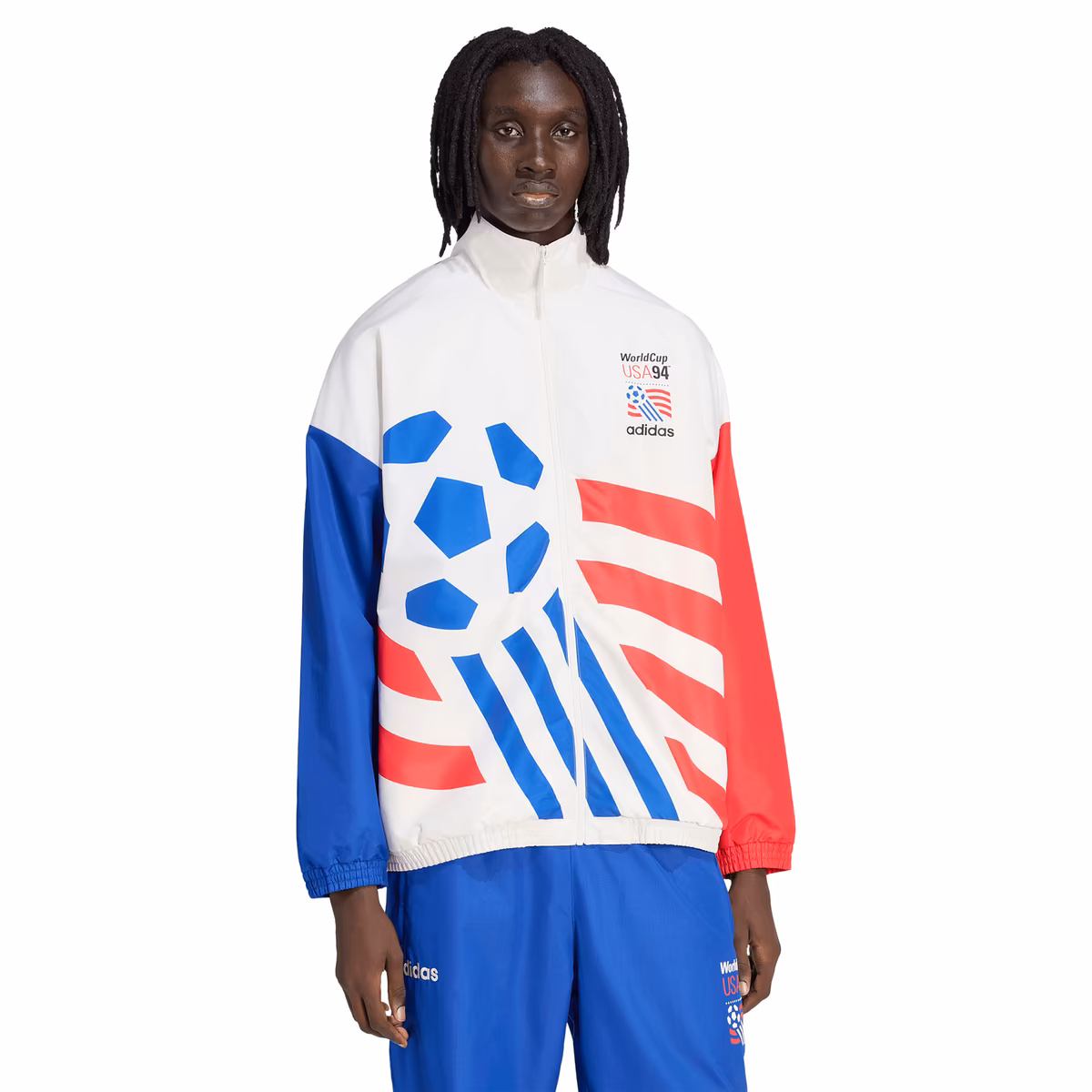Men's adidas White USMNT 1994 World Cup Full-Zip Woven Track Jacket 14 Men's adidas White USMNT 1994 World Cup Full-Zip Woven Track Jacket