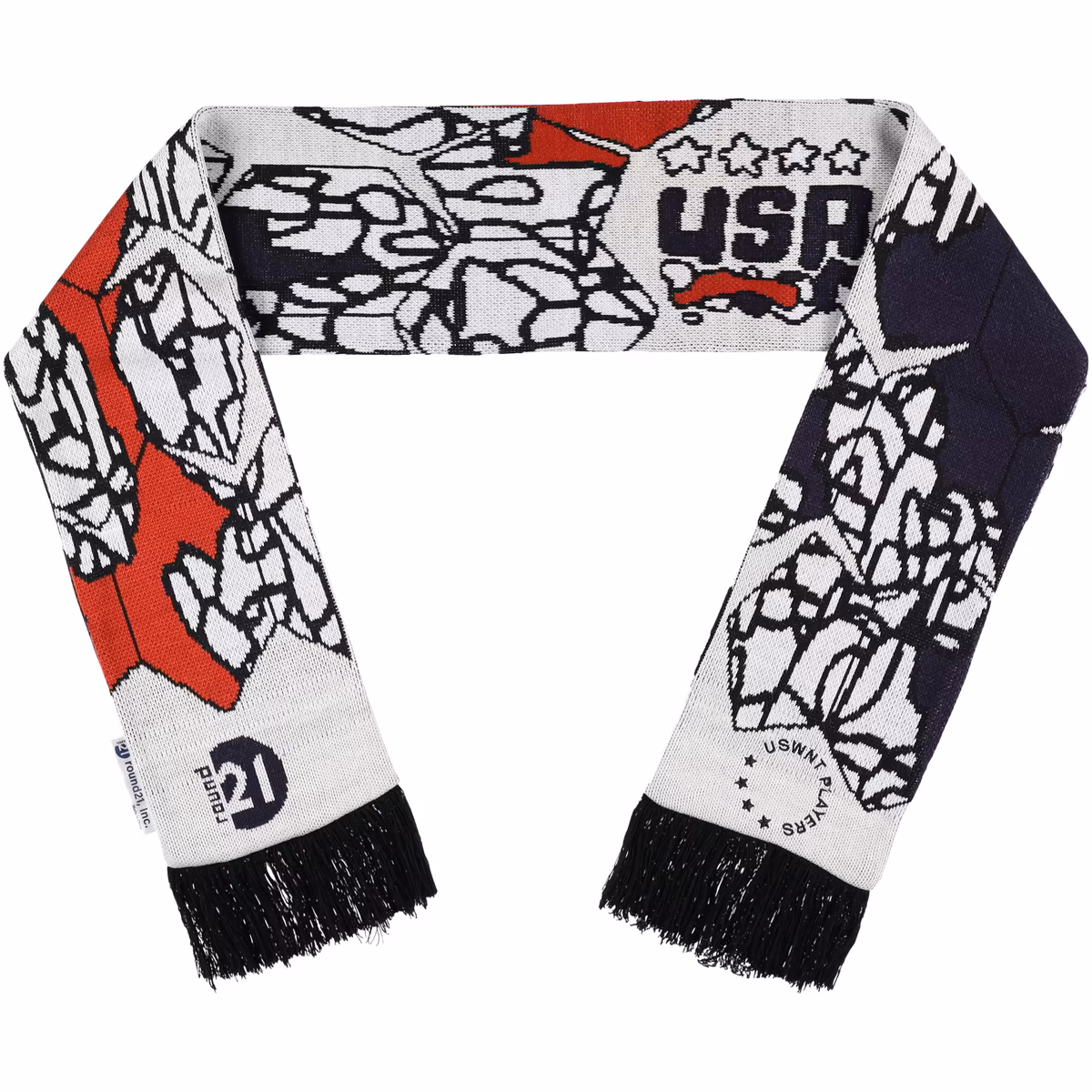 round21 Gray USWNT Our Time Double-Sided Soccer Scarf 6 round21 Gray USWNT Our Time Double-Sided Soccer Scarf