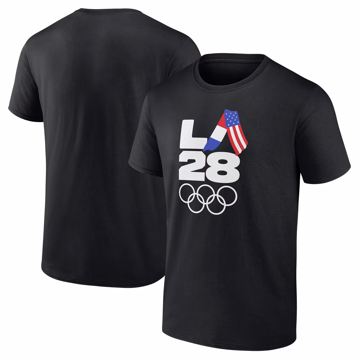 Men's Black LA 2028 Summer Olympics Handover T-Shirt 9 Men's Black LA 2028 Summer Olympics Handover T-Shirt