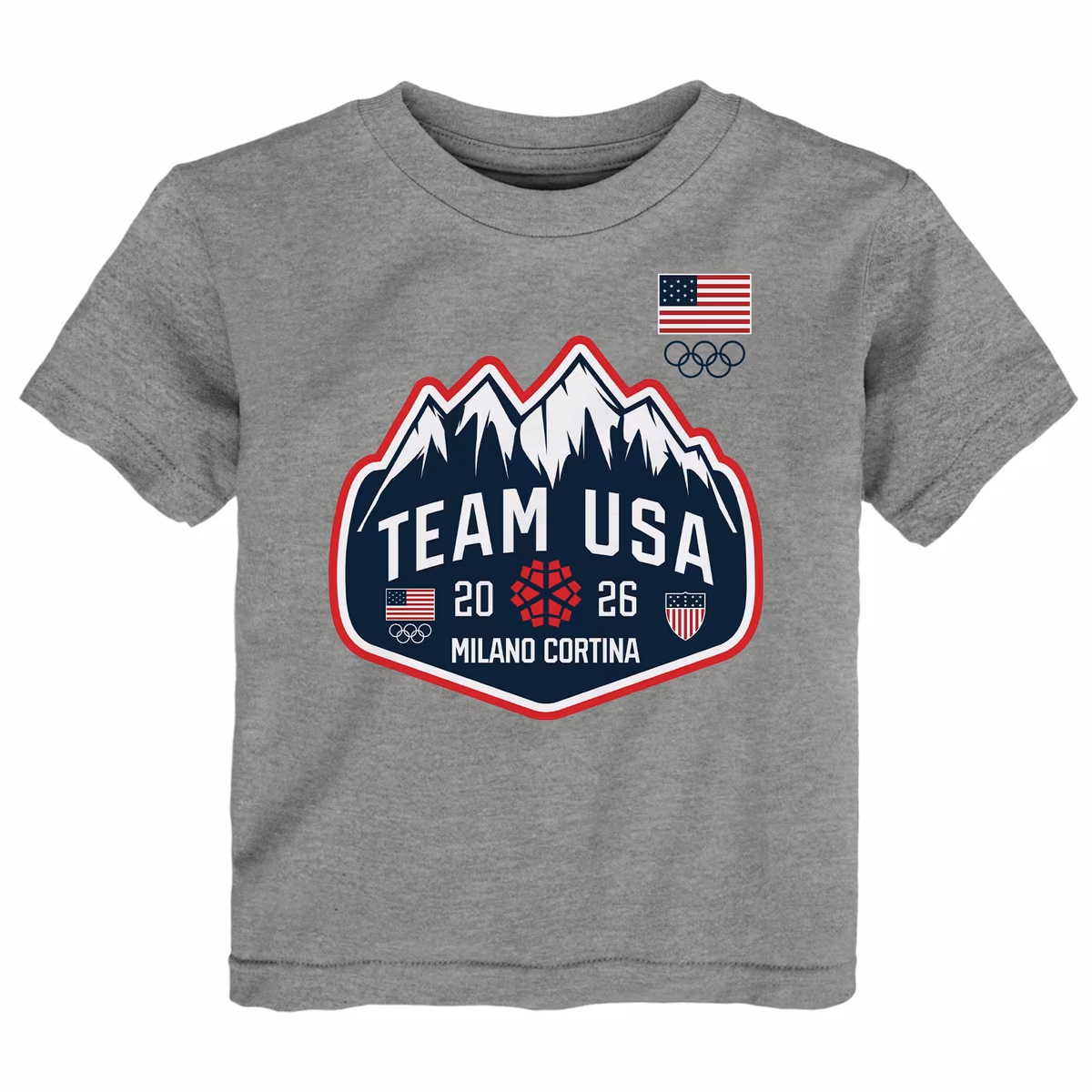 Toddler Outerstuff Gray Team USA Mountain Patch T-Shirt
