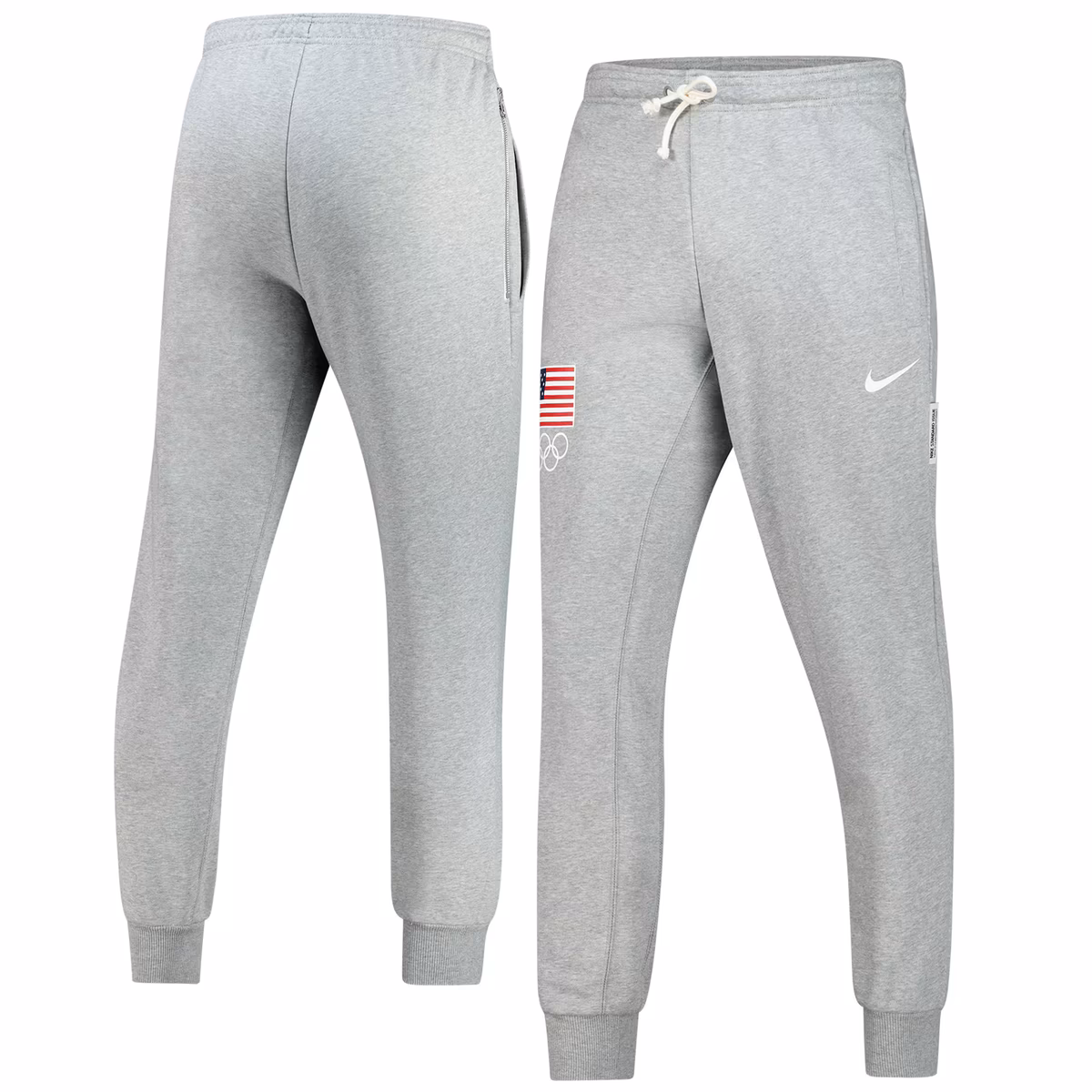 Men's Nike Gray Team USA Standard Issue Dri-FIT Taper Sweatpants