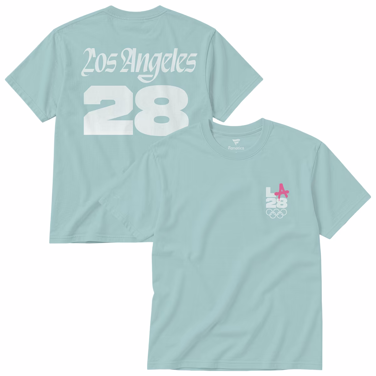 Unisex Fanatics Aqua LA28 Summer Olympics Superbloom Color Bar T-Shirt
