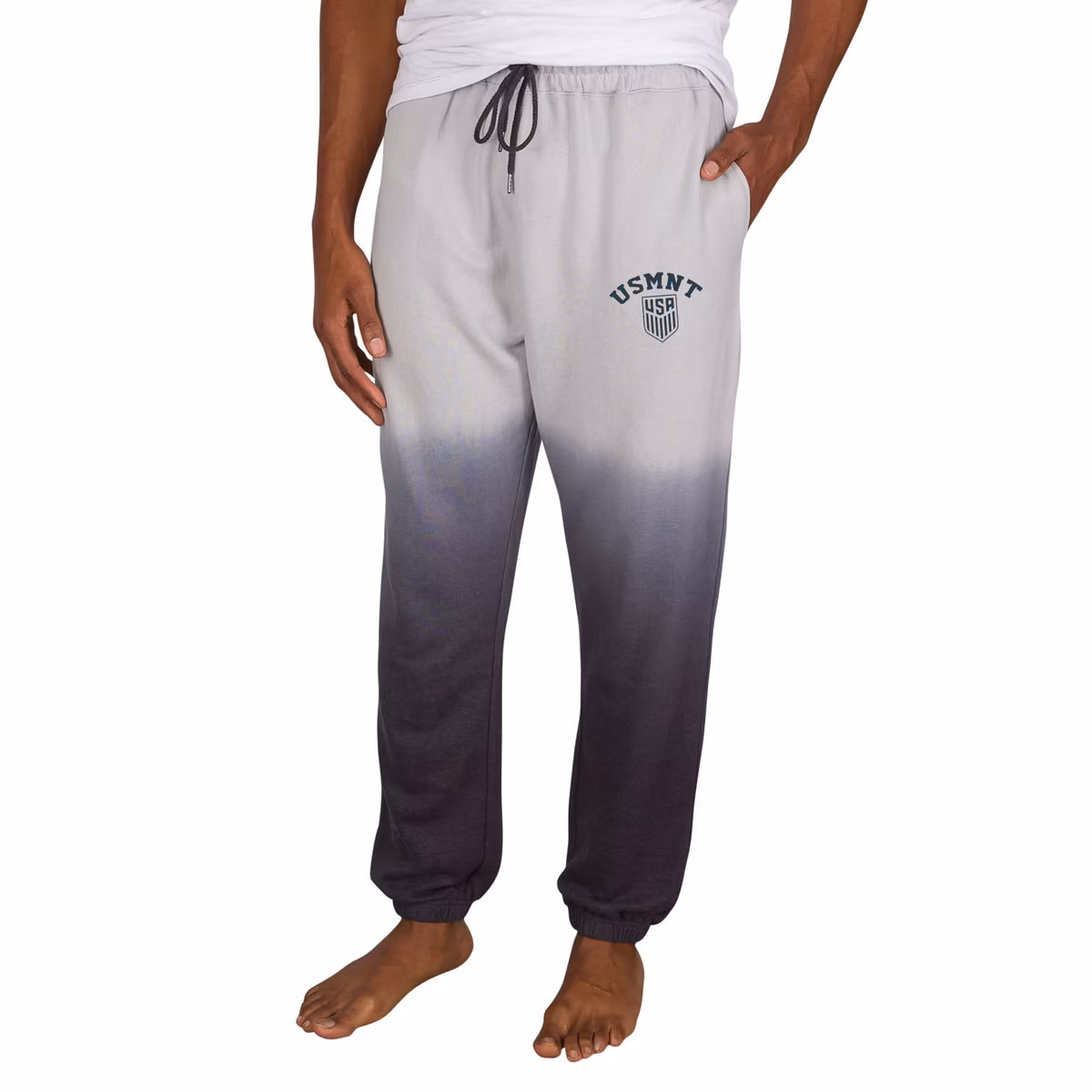 Men's Concepts Sport Gray/Charcoal  USMNT Dusk Dip Dye Pants