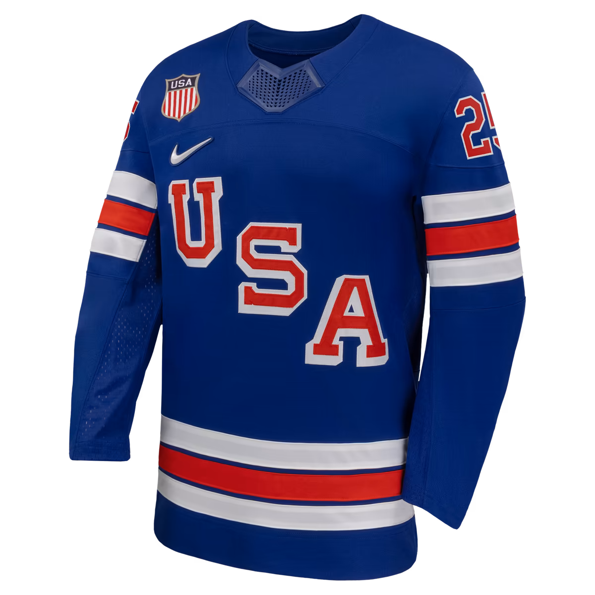 Men's Nike Charlie McAvoy Royal US Hockey 2026 Home Replica Jersey 2 Men's Nike Charlie McAvoy Royal US Hockey 2026 Home Replica Jersey