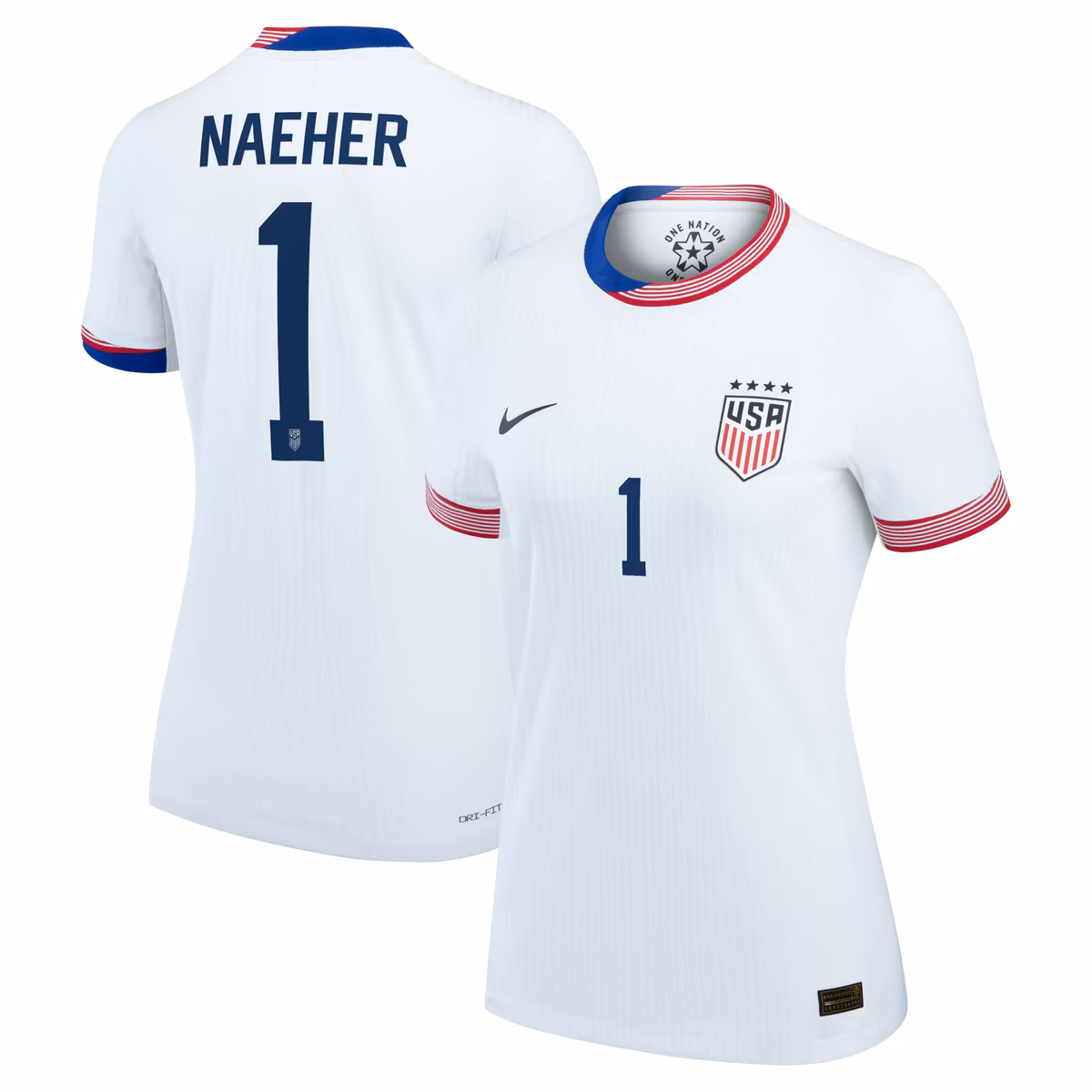 Women's Nike Alyssa Naeher White USWNT 2024 Home Authentic Jersey