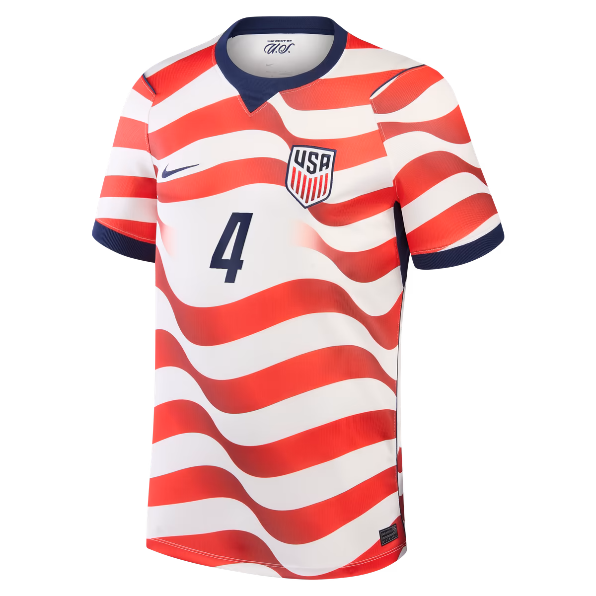 Men's Nike Tyler Adams White USMNT 2026 Home Stadium Replica Jersey 2 Men's Nike Tyler Adams White USMNT 2026 Home Stadium Replica Jersey