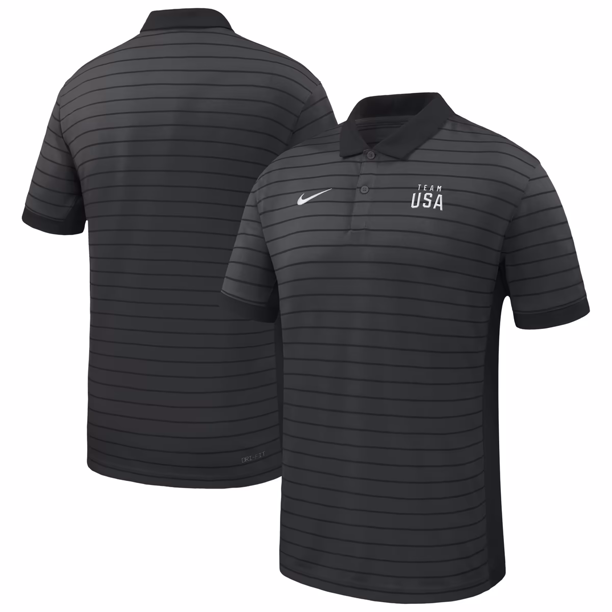 Men's Nike Black Team USA Team Victory Stripe Polo 11 Men's Nike Black Team USA Team Victory Stripe Polo