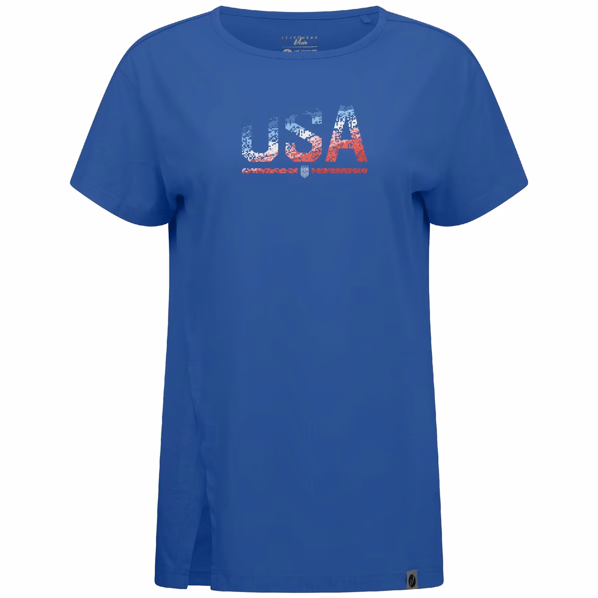 Women's Levelwear Royal USWNT Influx Pixel T-Shirt