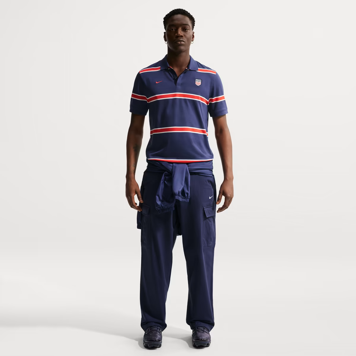 Men's Nike Navy USMNT Dri-FIT Polo 1 Men's Nike Navy USMNT Dri-FIT Polo