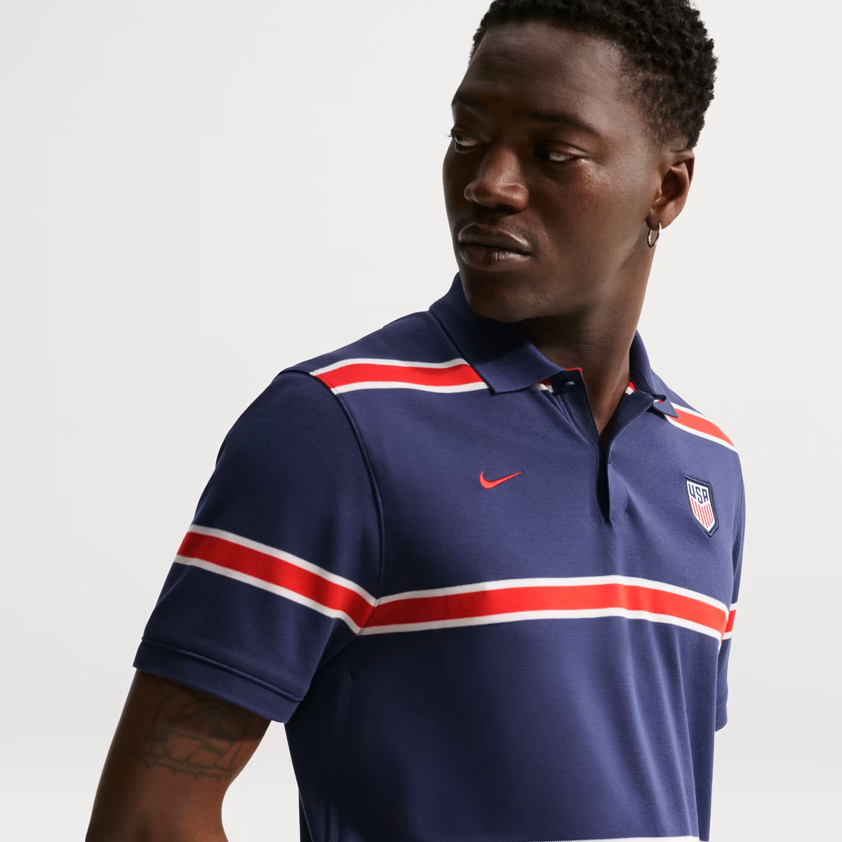 Men's Nike Navy USMNT Dri-FIT Polo 5 Men's Nike Navy USMNT Dri-FIT Polo