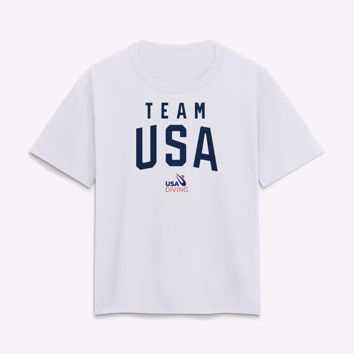 Women's White Team USA Summer Games Diving T-Shirt 1 Women's White Team USA Summer Games Diving T-Shirt