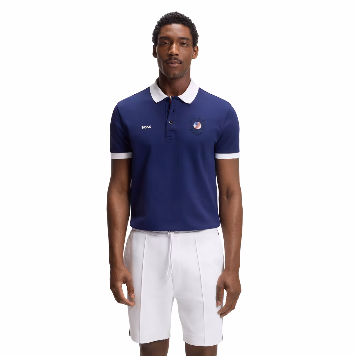 Men's Hugo Boss  Blue USA Lux Paddy Polo