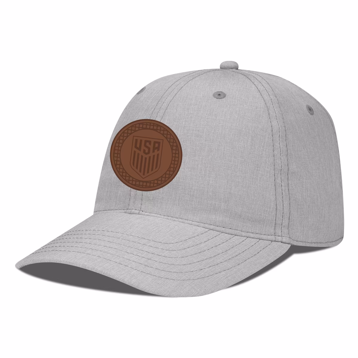 Men's Levelwear  Heather Gray USMNT Idol Periscope Stretch-Snap Adjustable Hat