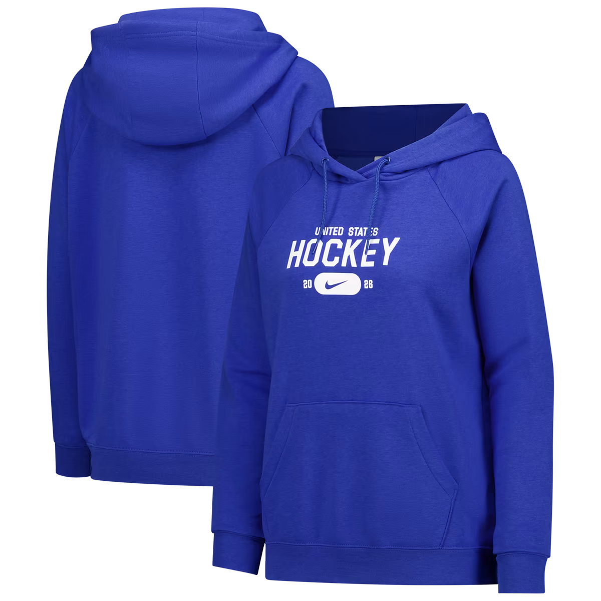 Women's Nike Royal US Hockey Varsity Raglan Tri-Blend Hoodie 7 Women's Nike Royal US Hockey Varsity Raglan Tri-Blend Hoodie