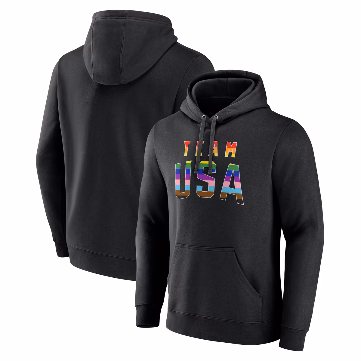 Men's Black Team USA Pride Pullover Hoodie 1 Men's Black Team USA Pride Pullover Hoodie
