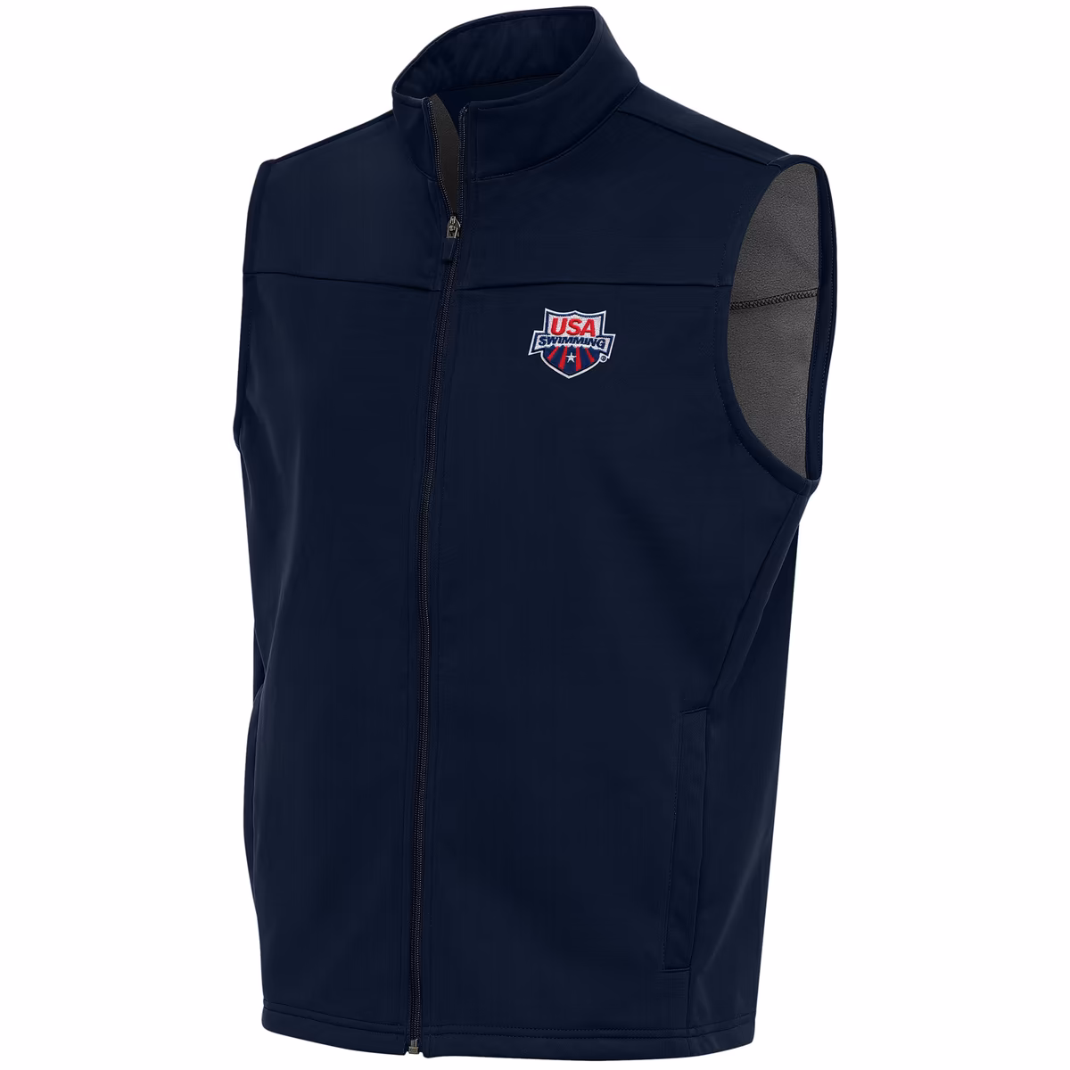 Men's Antigua Navy USA Swimming Links Full-Zip Golf Vest 2 Men's Antigua Navy USA Swimming Links Full-Zip Golf Vest
