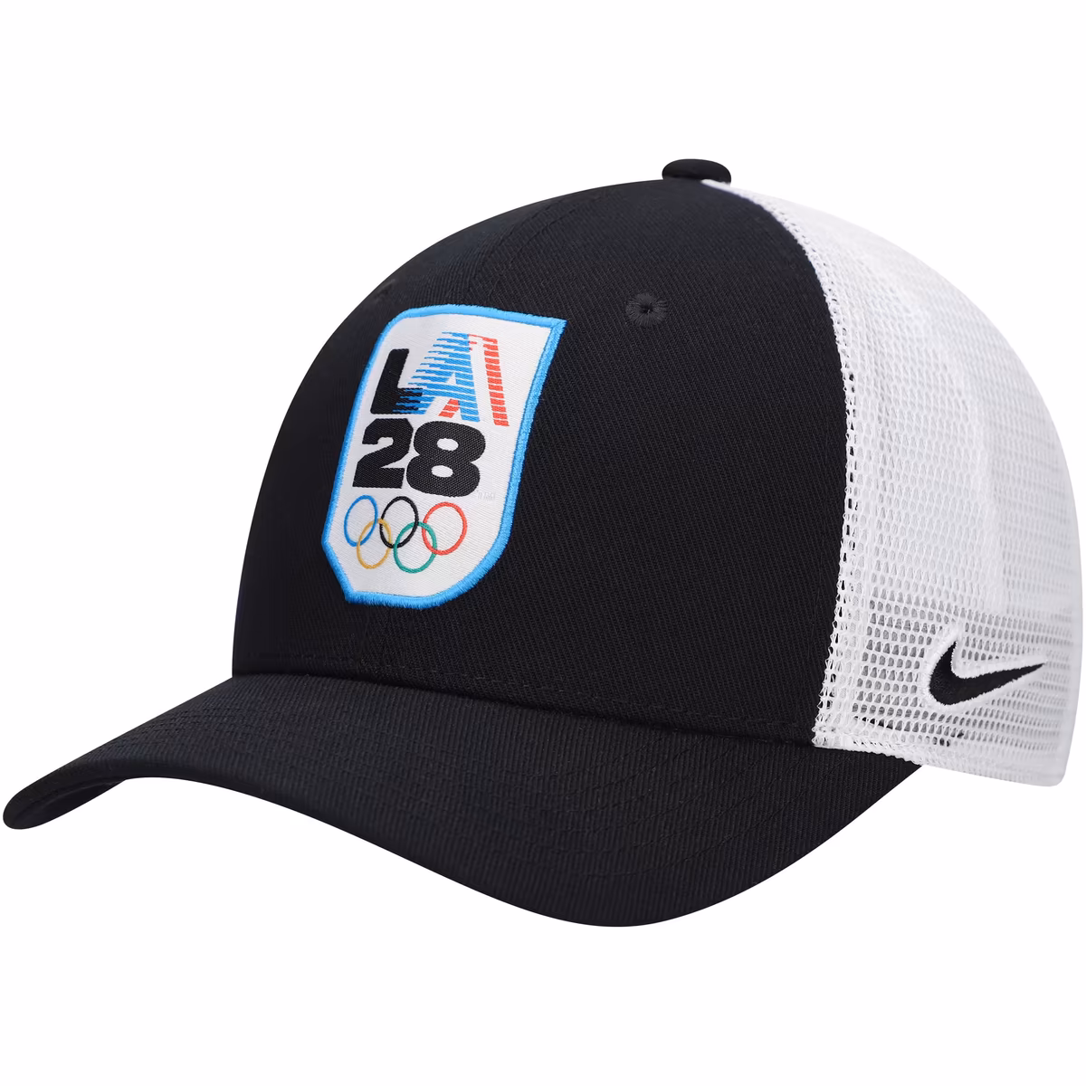Youth Nike Black LA28 Rise Trucker Adjustable Hat 6 Youth Nike Black LA28 Rise Trucker Adjustable Hat