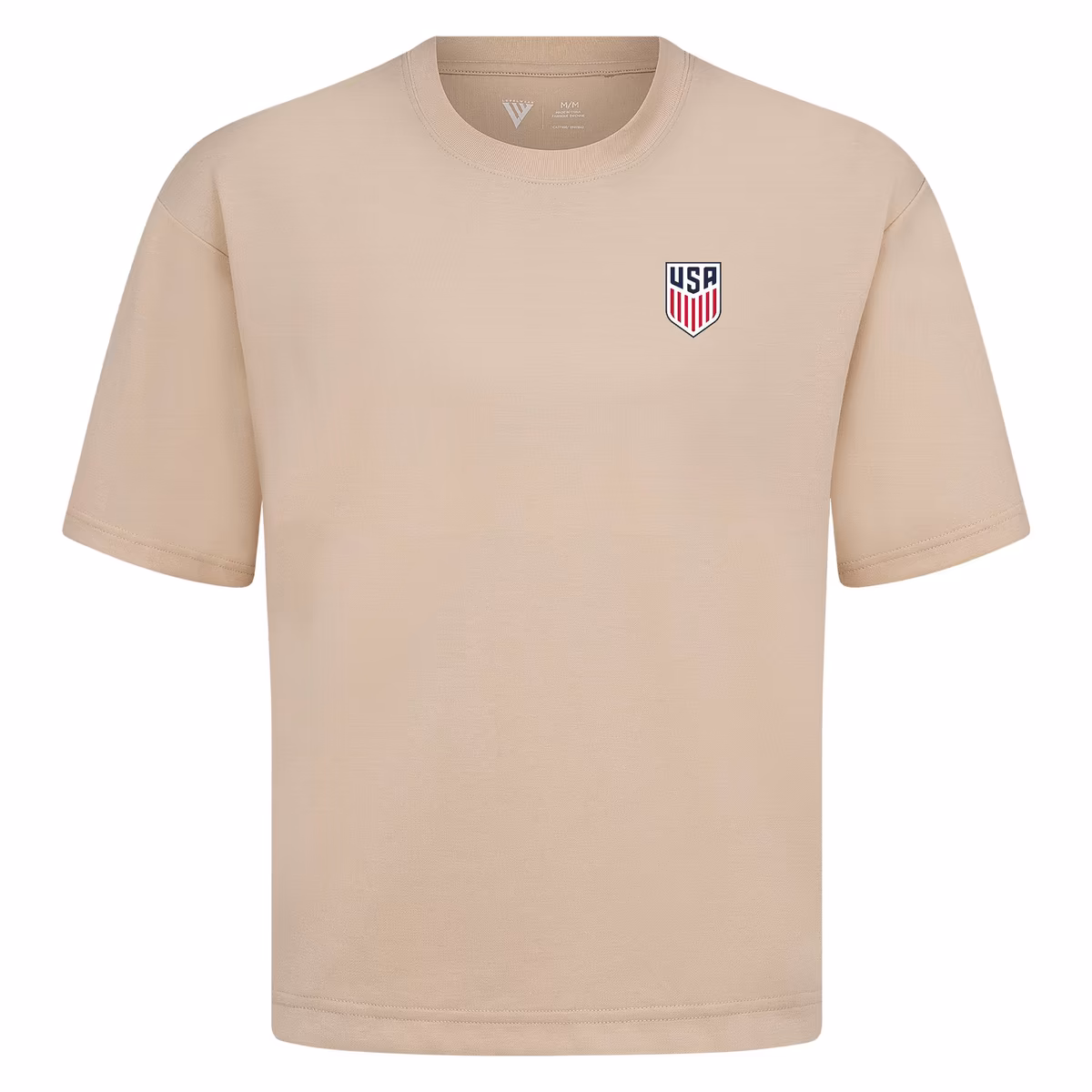 Men's Levelwear Khaki USMNT Luxe Signature T-Shirt 1 Men's Levelwear Khaki USMNT Luxe Signature T-Shirt