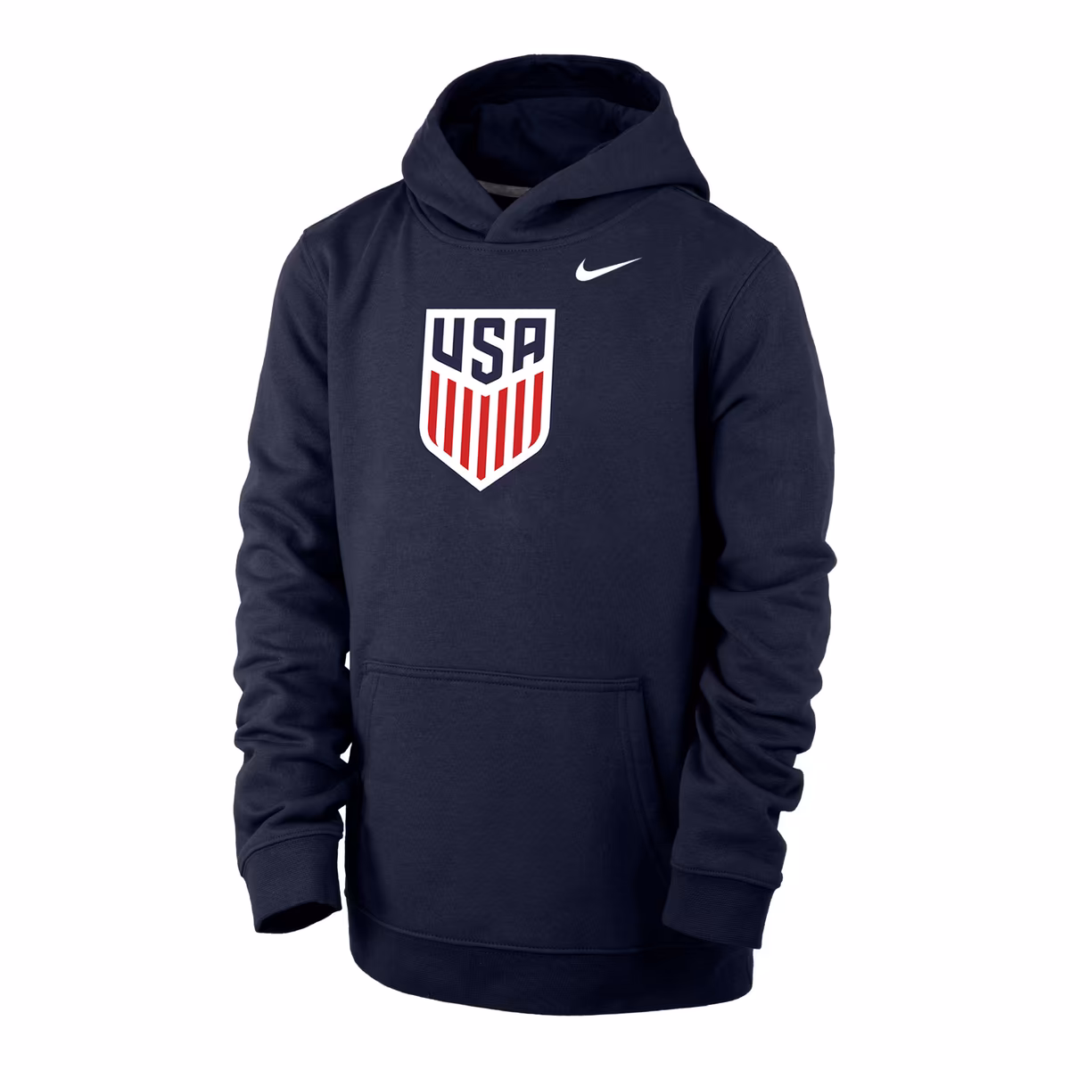 Youth Nike Navy USMNT Club Fleece Pullover Hoodie 1 Youth Nike Navy USMNT Club Fleece Pullover Hoodie