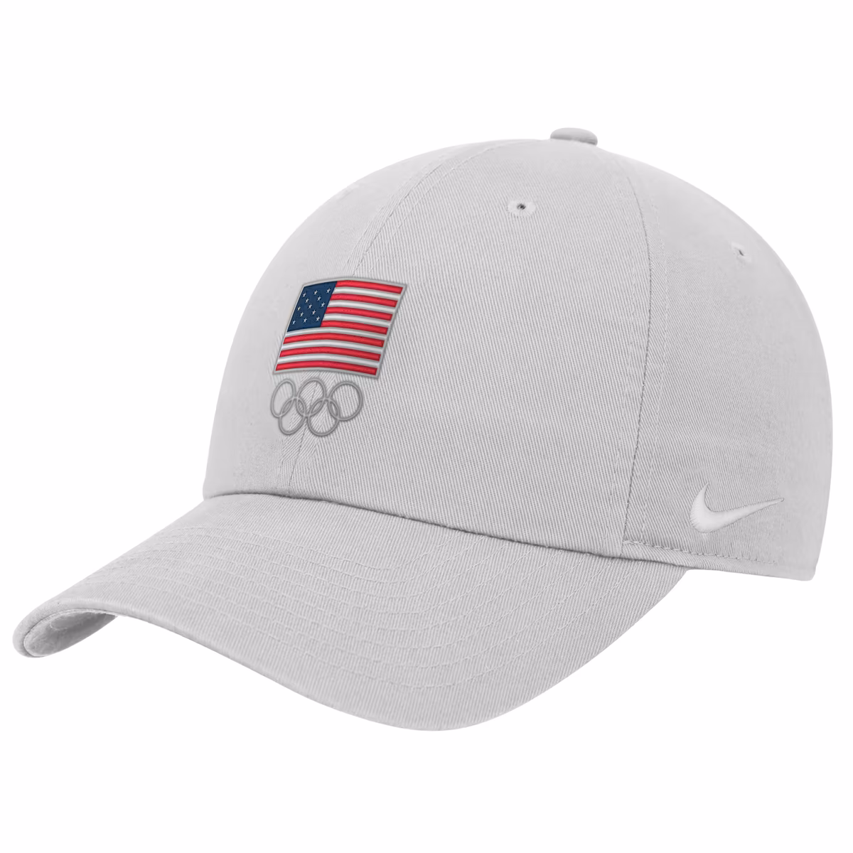 Youth Nike Gray LA28 Summer Olympics Club Adjustable Hat