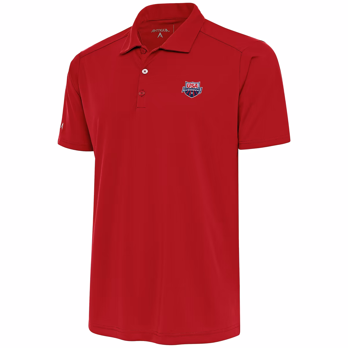 Men's Antigua  Red USA Swimming Tribute Polo
