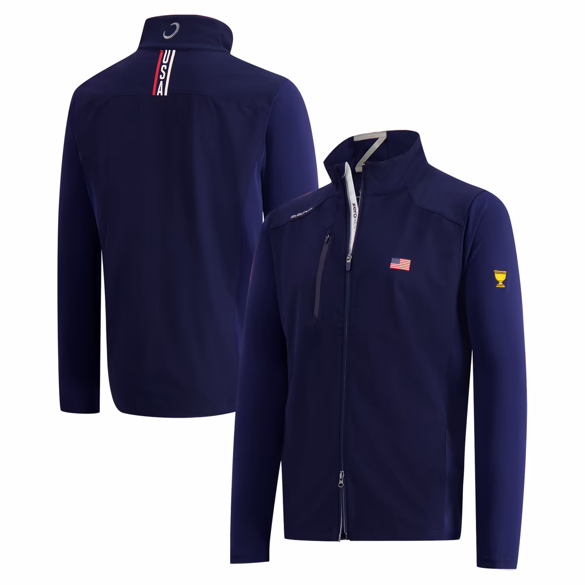 Men's Zero Restriction Navy Team USA 2026 Presidents Cup Z710 Full-Zip Jacket 1 Men's Zero Restriction Navy Team USA 2026 Presidents Cup Z710 Full-Zip Jacket