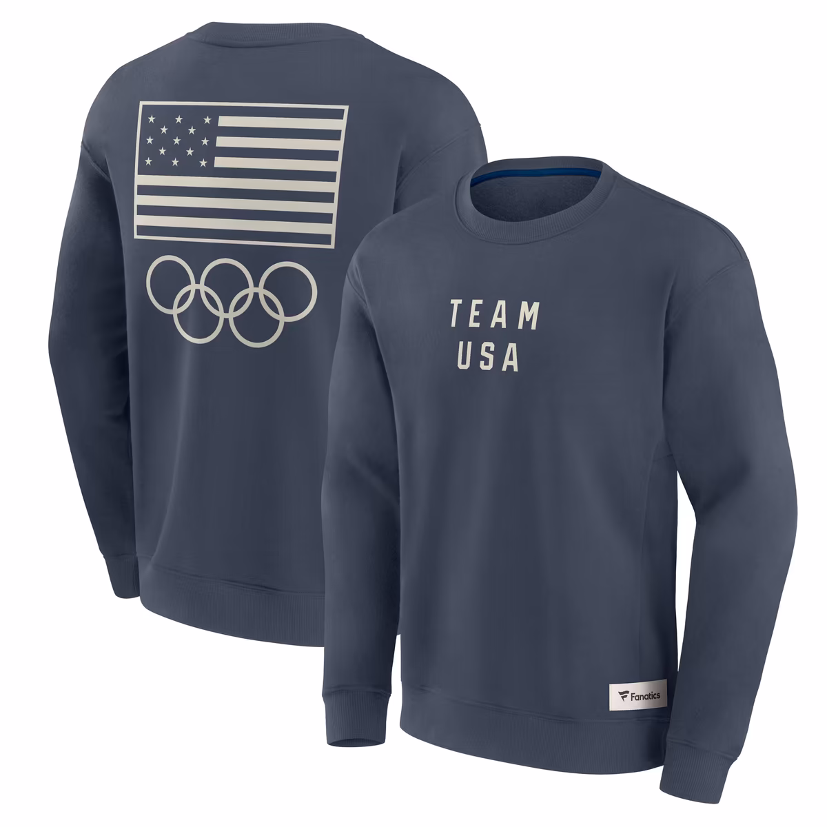 Men's Fanatics Navy Team USA Elements Fleece Pullover Sweatshirt 2 Men's Fanatics Navy Team USA Elements Fleece Pullover Sweatshirt