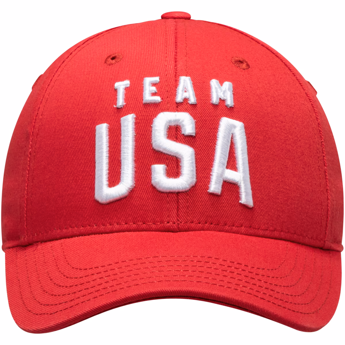 Youth Red Team USA New Logo Solid Structured Adjustable Snapback Hat