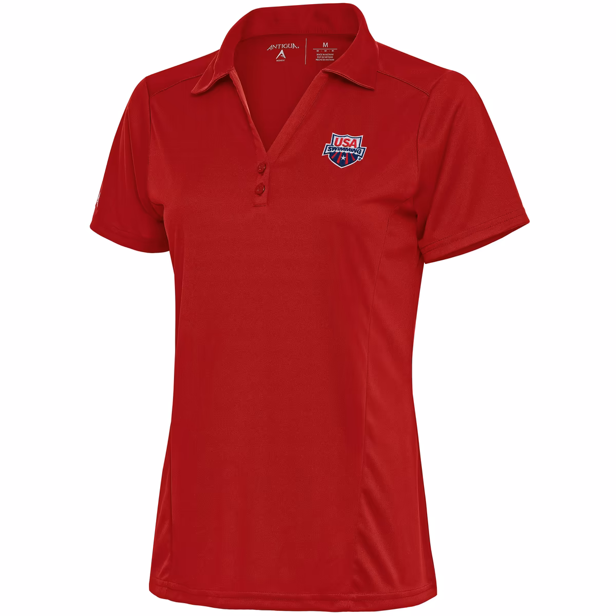 Women's Antigua  Red USA Swimming Tribute Polo