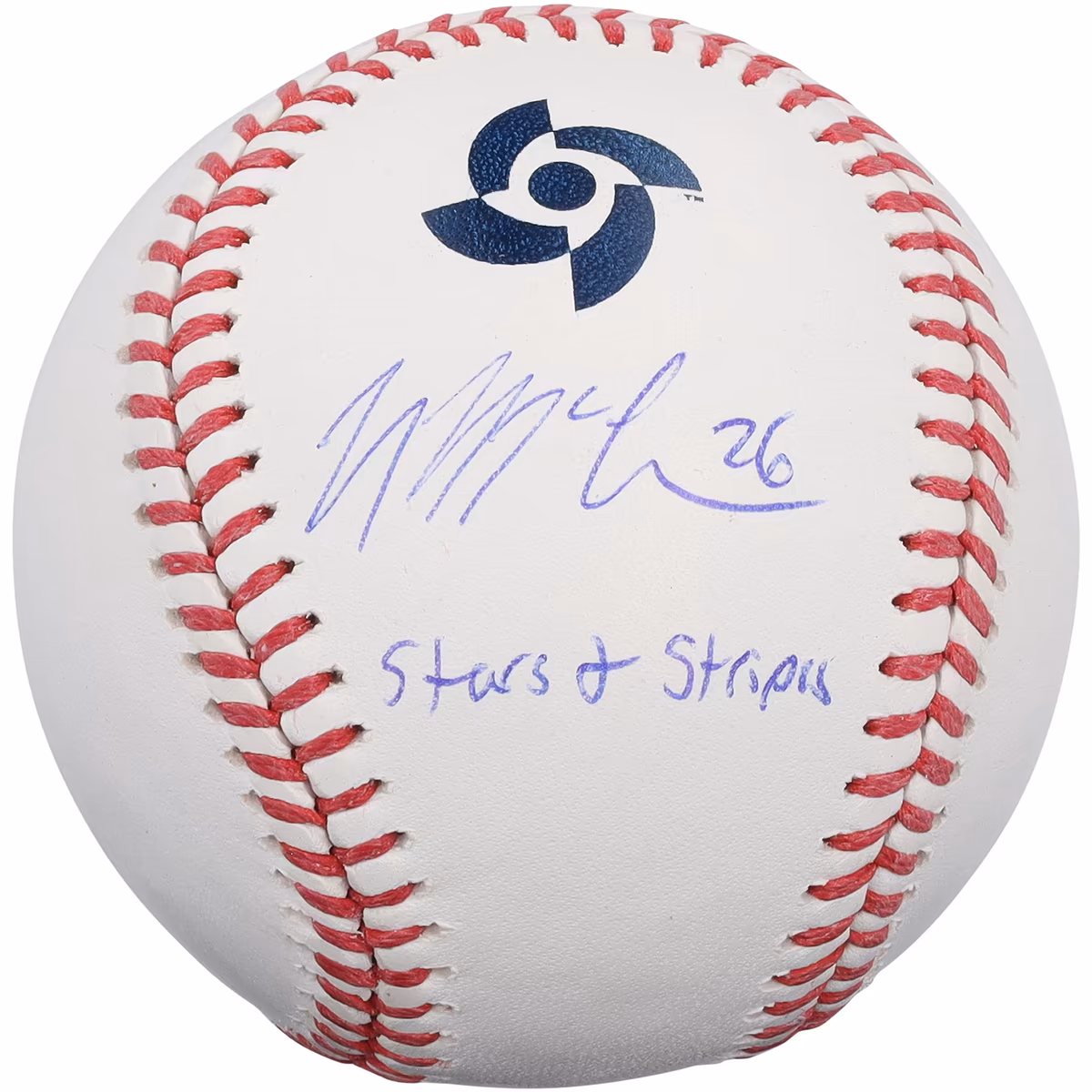 Nolan McLean USA Baseball Autographed 2026 World Baseball Classic Baseball with "Stars & Stripes" Inscription - Limited Edition #1/10