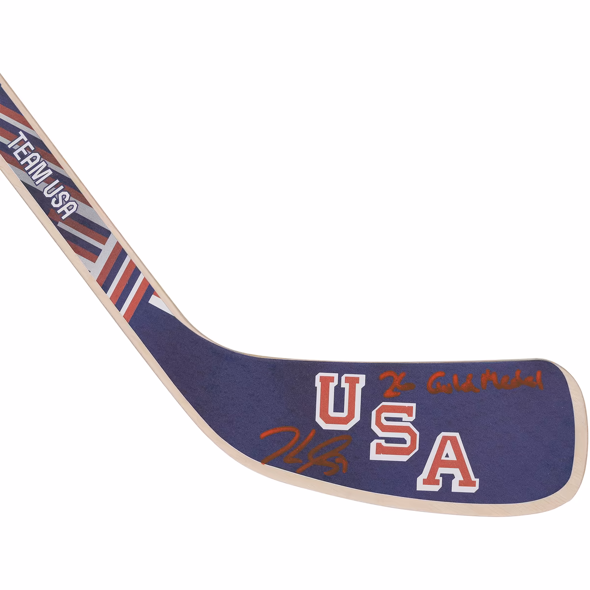 Jake Guentzel Team USA Autographed 2026 Winter Olympics Mini Wood Stick with "26 Gold Medal" Inscription 3 Jake Guentzel Team USA Autographed 2026 Winter Olympics Mini Wood Stick with "26 Gold Medal" Inscription