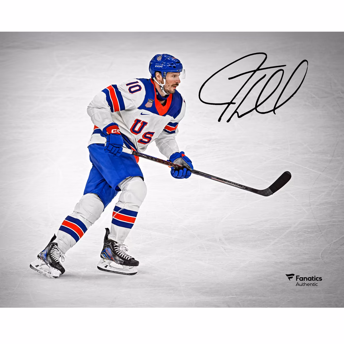 J.T. Miller Team USA Autographed 8" x 10" 2026 Winter Olympics Gold Medal Winner Photograph 6 J.T. Miller Team USA Autographed 8" x 10" 2026 Winter Olympics Gold Medal Winner Photograph