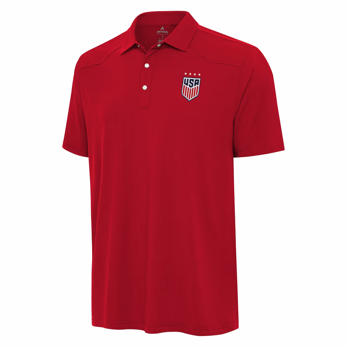 Men's Antigua Red USWNT Western Polo