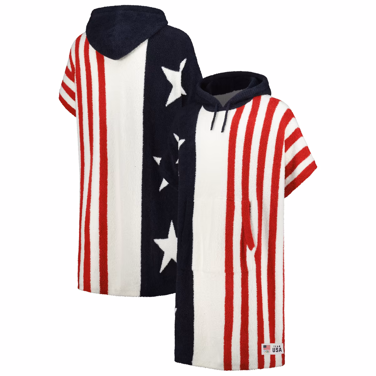 Unisex Navy/Red/White Team USA CozyChic Stars and Stripes Cozy Wearable Blanket Hoodie