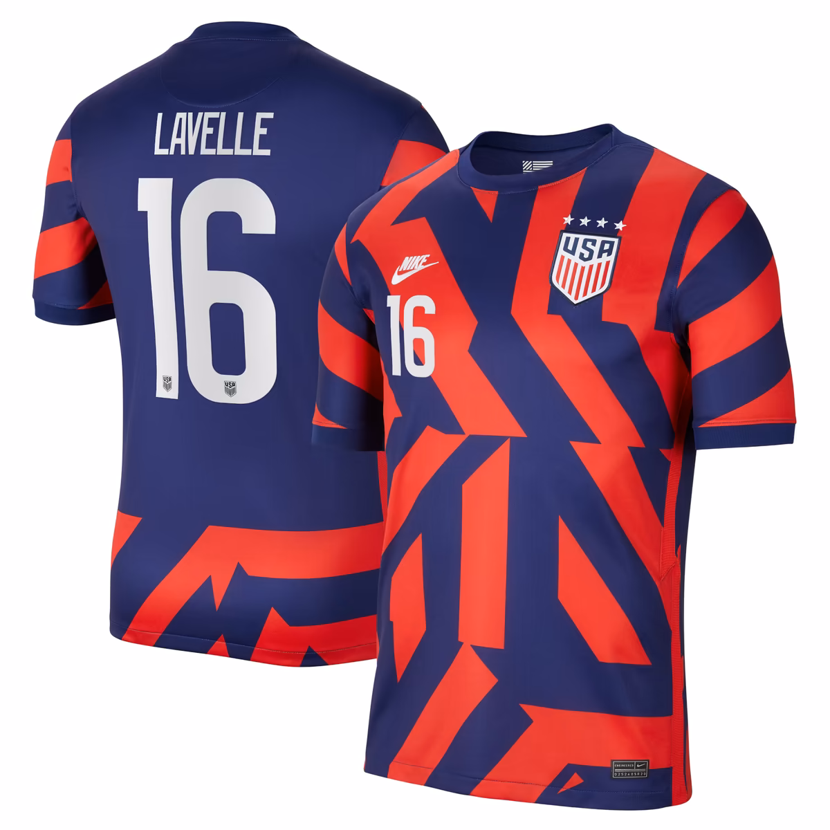 Men's Nike Blue Rose Lavelle USWNT 2021/22 Away Breathe Stadium Replica Player Jersey