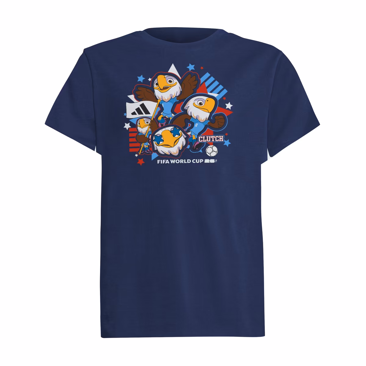 Youth adidas Navy USA FIFA World Cup 2026 Host Country Mascot T-Shirt
