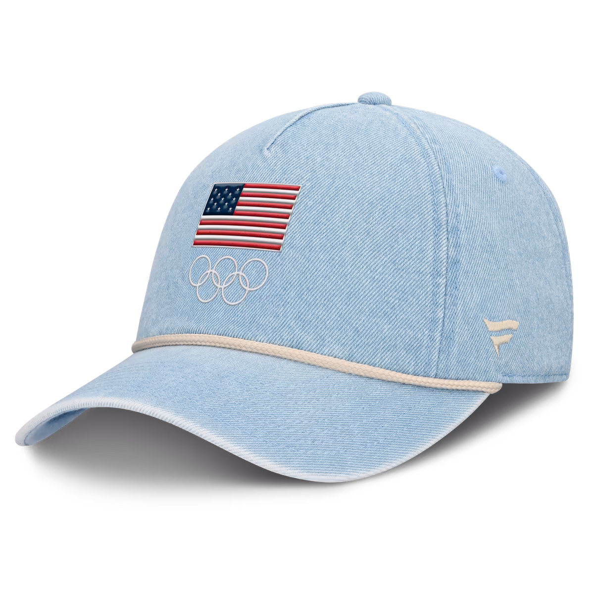 Women's Fanatics Light Blue Team USA Denim Rope Adjustable Hat 4 Women's Fanatics Light Blue Team USA Denim Rope Adjustable Hat