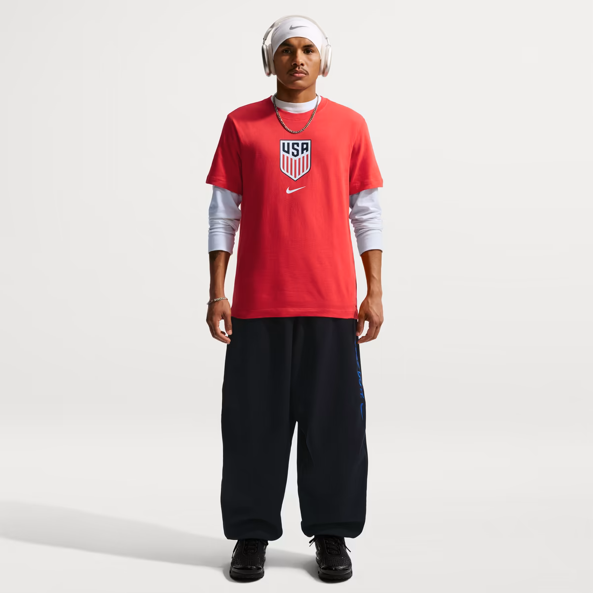 Men's Nike Red USMNT Crest T-Shirt