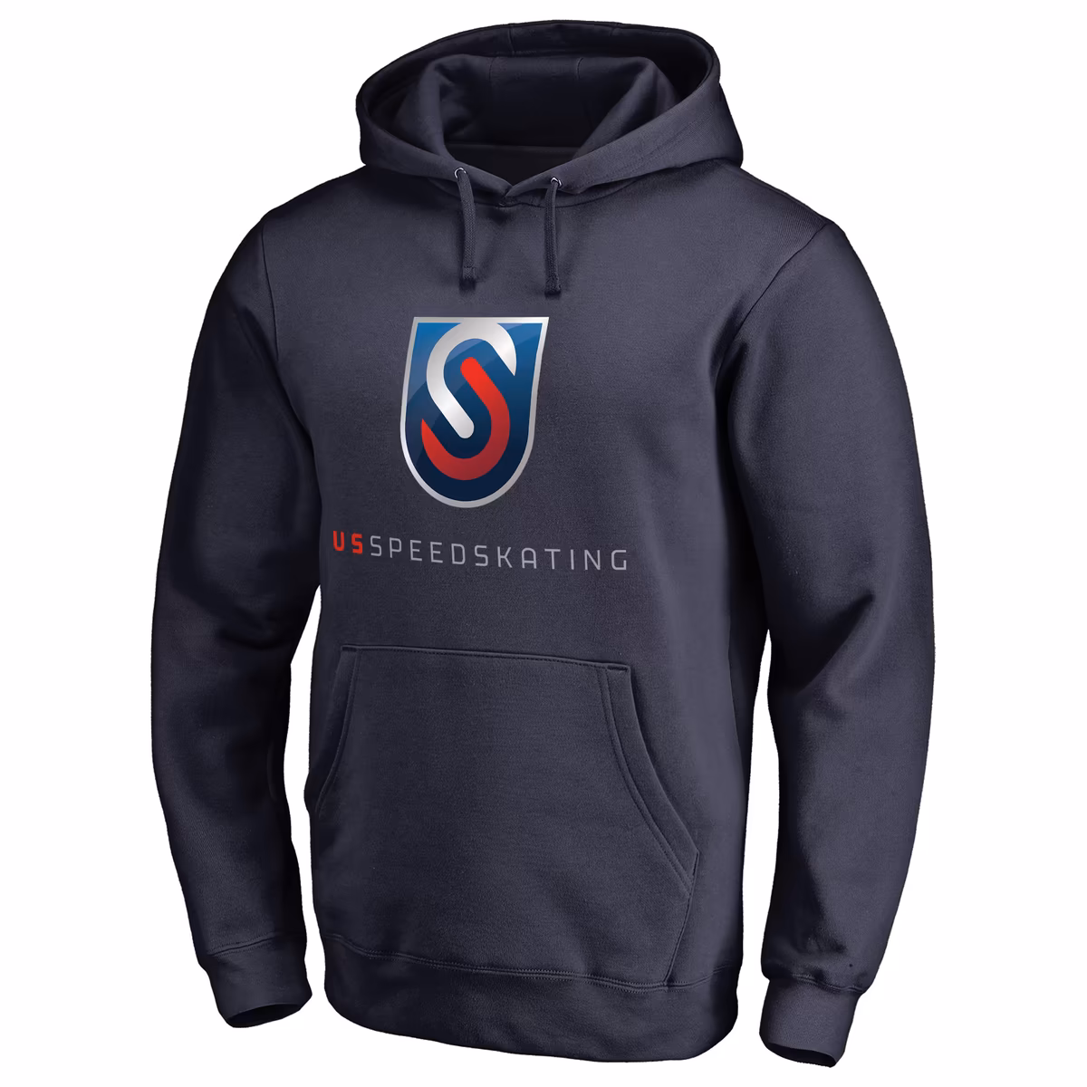 Men's Navy US Speedskating Primary Logo Pullover Hoodie 2 Men's Navy US Speedskating Primary Logo Pullover Hoodie
